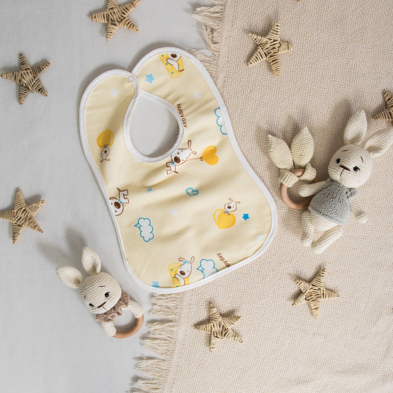 10 Нагрудник для кормления, вельбоа с пропиткой