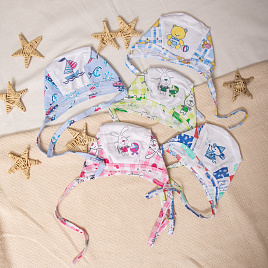 арт.Б-213 Чепчик с принтом, кулирка