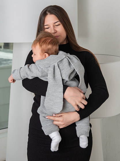 Арт. М-525 Комбинезон "Ушки", серый