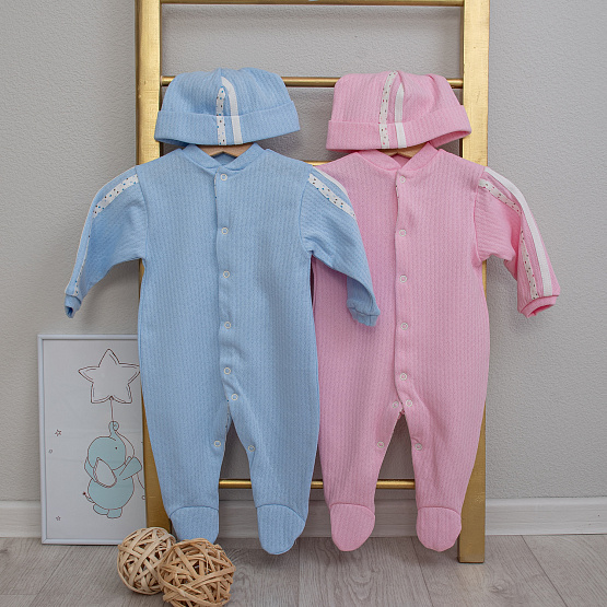 Комбинезон с шапочкой арт.К-330, розовый