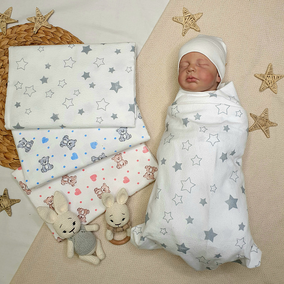 Пелёнка 120х90см (фланель) арт.0310